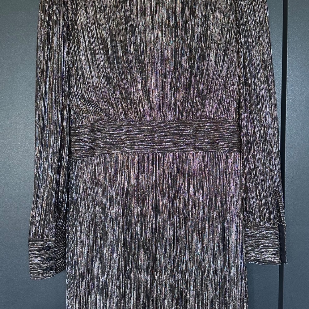 NWT | The Kooples | Metallic Tulip Skirt Mini Dress - Picture 10 of 12
